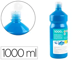 Liderpapel Tempera Liquida Escolar 1000 ml Azul Superlavable