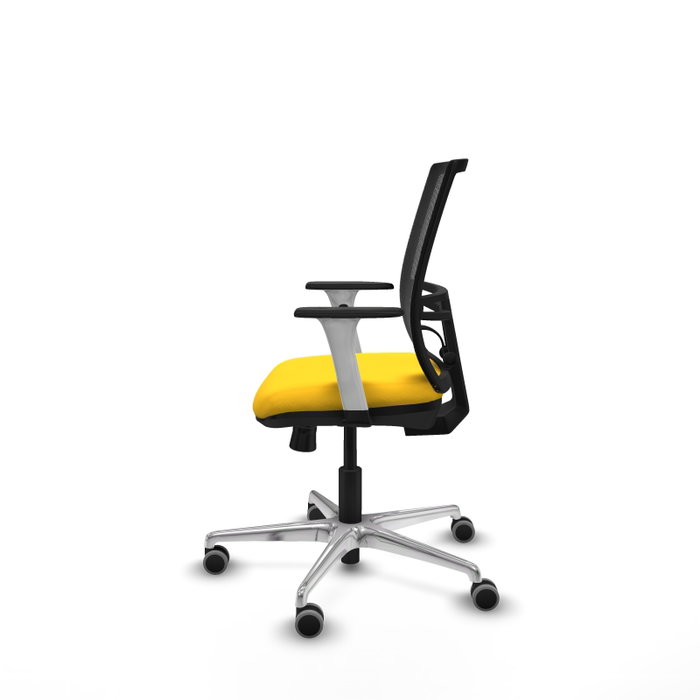 PIQUERAS Y CRESPO Silla de oficina Yunquera con mecanismo Sincro/Traslack Amarillo y Negro PIQUERAS Y CRESPO Silla de oficina Yunquera con mecanismo Sincro/Traslack Amarillo y Negro