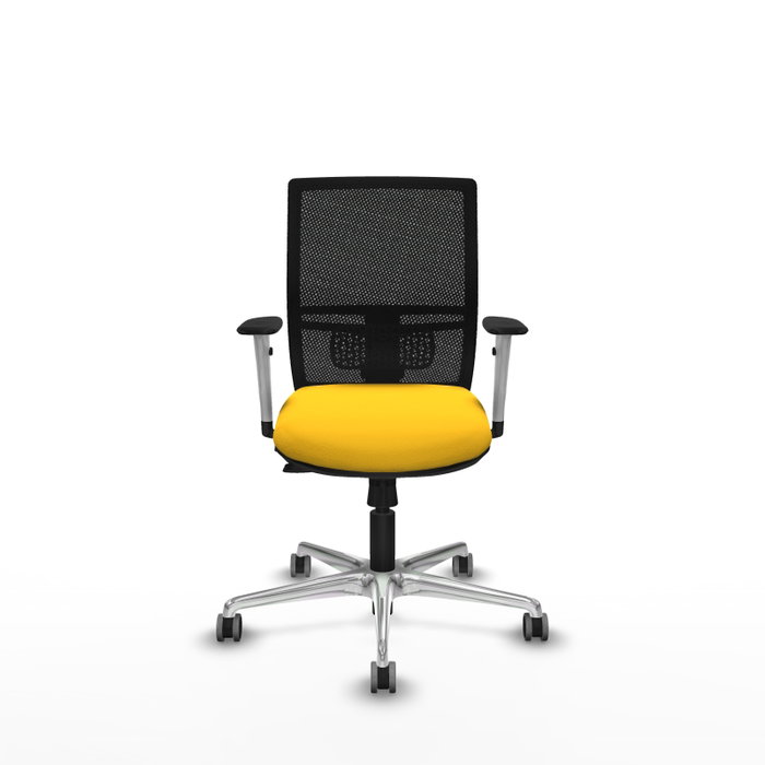 PIQUERAS Y CRESPO Silla de oficina Yunquera con mecanismo Sincro/Traslack Amarillo y Negro PIQUERAS Y CRESPO Silla de oficina Yunquera con mecanismo Sincro/Traslack Amarillo y Negro