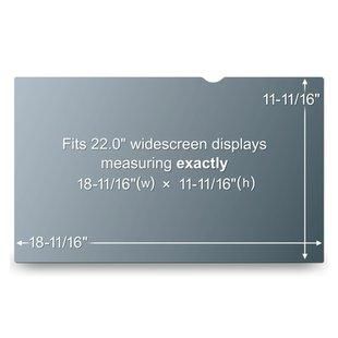 3M PF22.0W Filtro de Privacidad Negro para Monitores de Escritorio de 22 Pulgadas con Tecnología Microlouver, Reversible