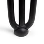 Emuca Lote de 4 patas Hairpin de 3 varillas para mesa, altura 710mm, Acero, Pintado negro