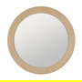 Espejo Redondo Beige Mdf-Tejido 100 X 4 X 100 cm