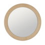 Ixia Espejo Redondo Beige MDF-Tejido 100 x 4 x 100 cm