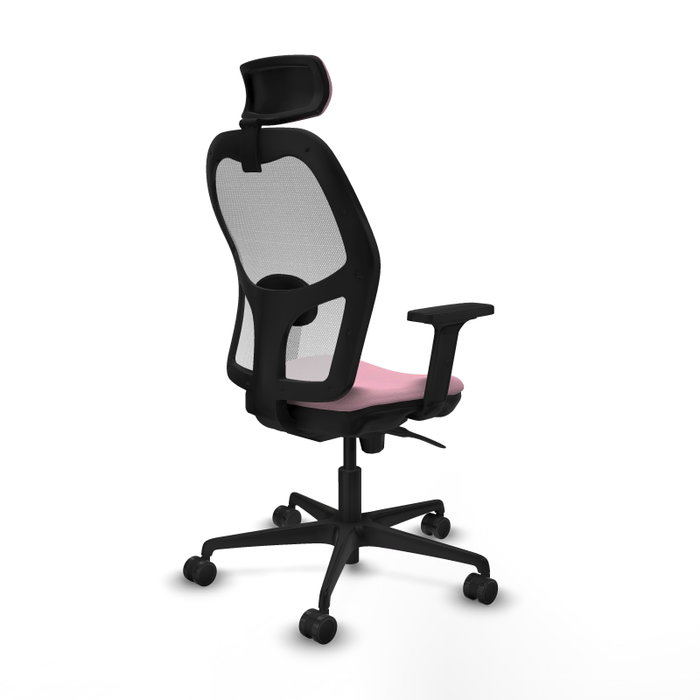 PIQUERAS Y CRESPO Silla de oficina Jorquera con mecanismo Sincro, Rosa y Blanco PIQUERAS Y CRESPO Silla de oficina Jorquera con mecanismo Sincro, Rosa y Blanco