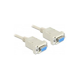 DeLOCK Cable Serial D-Sub9 Hembra a Hembra Nullmodem 3 m