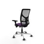 PIQUERAS Y CRESPO Silla de oficina Motilla con mecanismo Sincro/Traslack, Morada y Gris