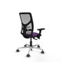 PIQUERAS Y CRESPO Silla de oficina Motilla con mecanismo Sincro/Traslack, Morada y Gris