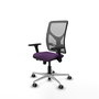 PIQUERAS Y CRESPO Silla de oficina Motilla con mecanismo Sincro/Traslack, Morada y Gris