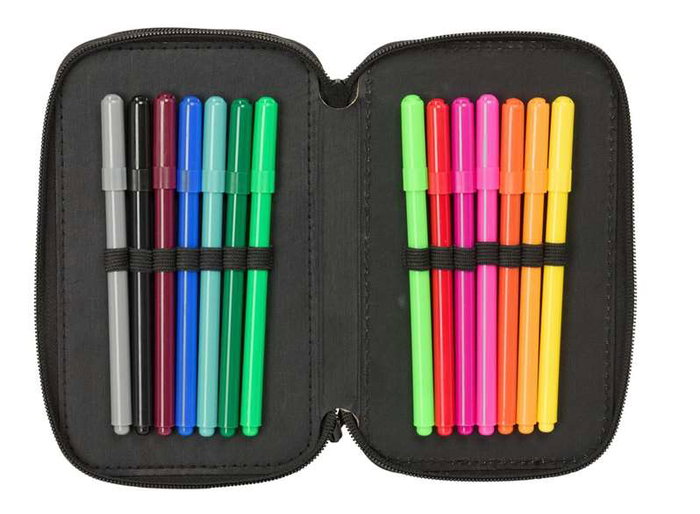 Portatodo Nerf Game Negro 12,5 x 19,5 x 5,5 cm 37 Piezas