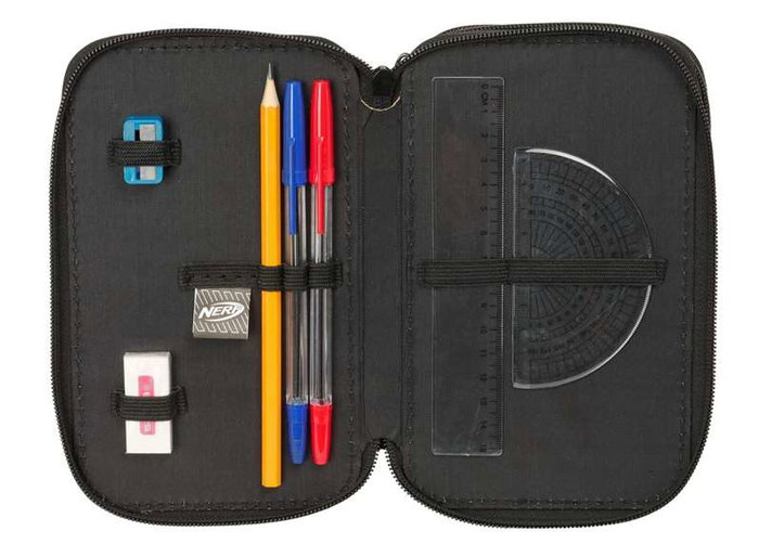 Portatodo Nerf Game Negro 12,5 x 19,5 x 5,5 cm 37 Piezas