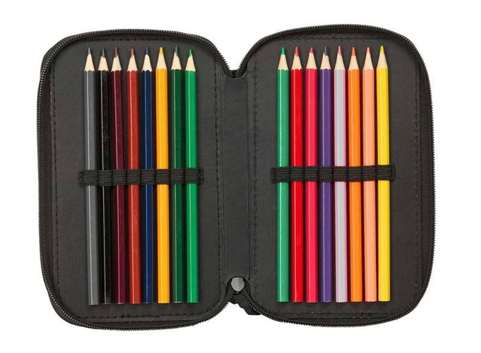 Portatodo Nerf Game Negro 12,5 x 19,5 x 5,5 cm 37 Piezas