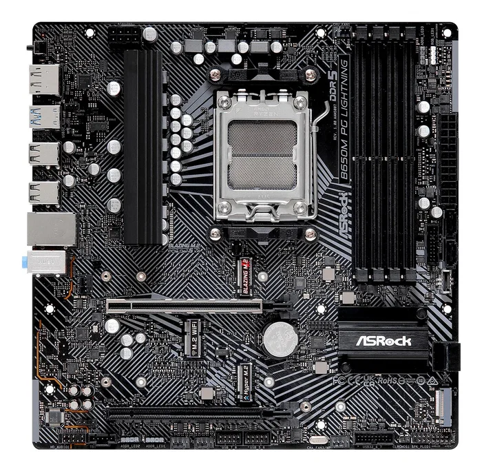 ASRock B650M PG Lightning AM5 micro ATX DDR5 ASRock B650M PG Lightning AM5 micro ATX DDR5