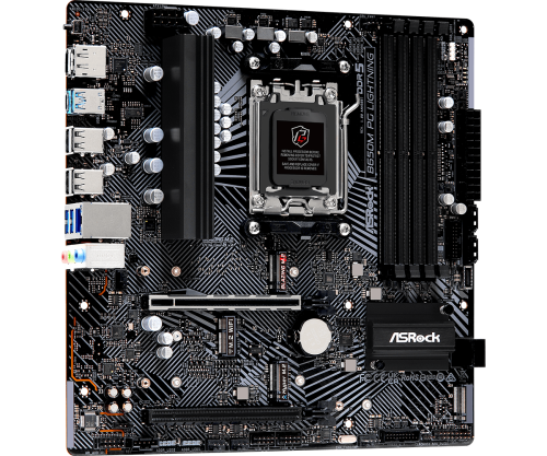 ASRock 90-MXBMV0-A0UAYZ Placa Base B650M PG Lightning, Socket AM5, AMD B650 Chipset, Micro ATX, DDR5 ASRock 90-MXBMV0-A0UAYZ Placa Base B650M PG Lightning, Socket AM5, AMD B650 Chipset, Micro ATX, DDR5