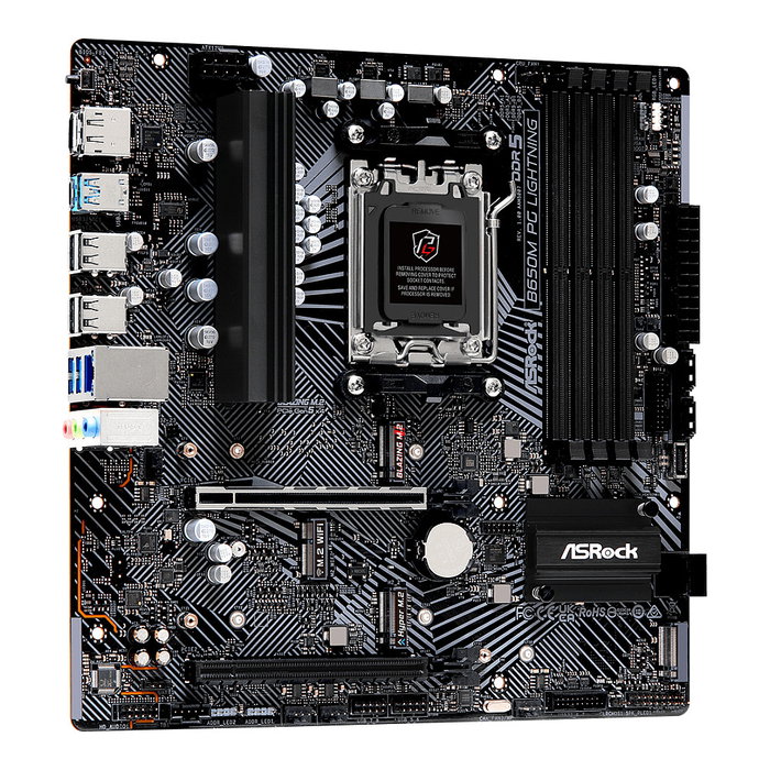 ASRock B650M PG Lightning AM5 micro ATX DDR5 ASRock B650M PG Lightning AM5 micro ATX DDR5