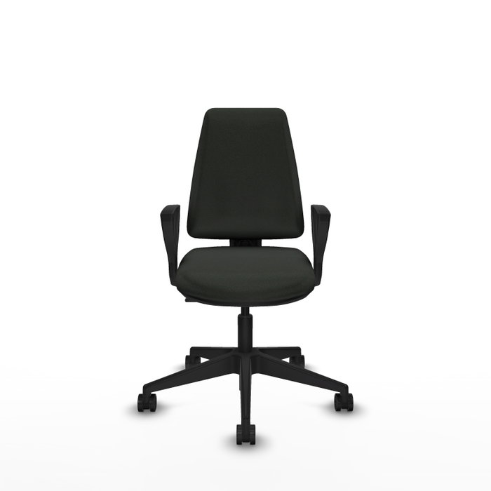 PIQUERAS Y CRESPO Silla de oficina Elche con mecanismo Contacto permanente básico, Negro