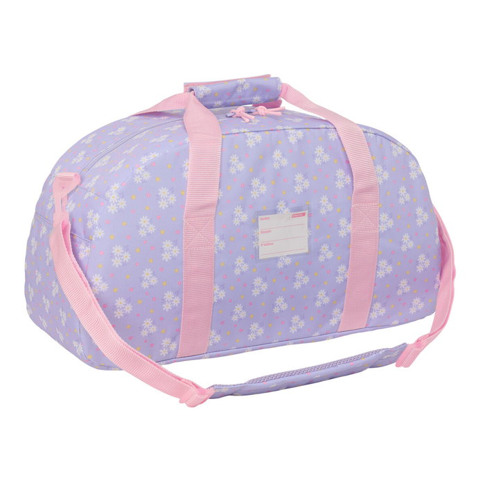 Bolsa de Deporte Safta Bouquet Rosa Lila 50 x 26 x 20 cm