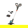 GARDENA Cortabordes de Batería Gardena Akku-Trimmer EasyCut 23/18V P4A Set 2Ah 18V, 23 cm, Negro, Azul, Naranja, Plata