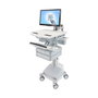 Ergotron StyleView Wagen con LCD-Arm SLA-Antrieb con 4 cajones