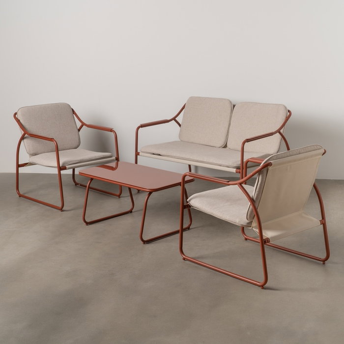 Conjunto Jardín Acero Exterior 1 cm