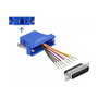 DeLOCK Adaptador D-Sub 25 pin macho a RJ45 hembra azul