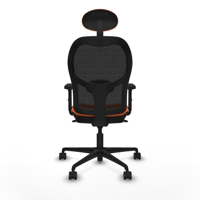 PIQUERAS Y CRESPO Silla de oficina Jorquera Naranja y Negro