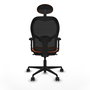 PIQUERAS Y CRESPO Silla de oficina Jorquera Naranja y Negro