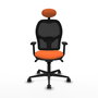 PIQUERAS Y CRESPO Silla de oficina Jorquera Naranja y Negro