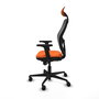 PIQUERAS Y CRESPO Silla de oficina Jorquera Naranja y Negro