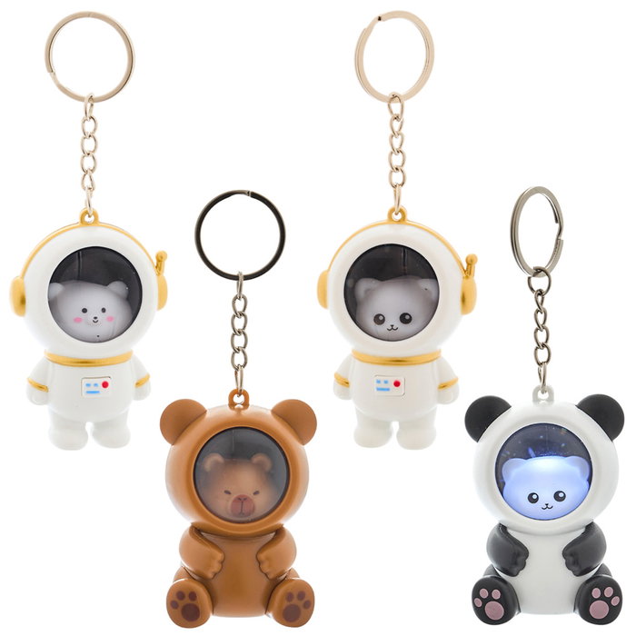 Mister Gadget Llavero Kawaii con Luz, Diseño Animal, Colección Kawaii, Material Plástico