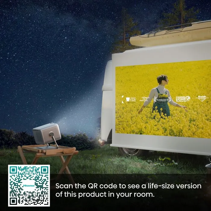 Hisense Proyector de Vídeo M2SE Pro - 4K UHD, Triple Láser Tricromía, 1150 Lúmenes ANSI, Smart TV VIDAA, Dolby Vision