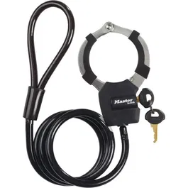 Master Lock Cable de Bloqueo con Llave - Antirrobo para Bicicletas y Patinetes - 1 metro