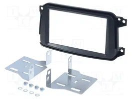PER.PIC. Bastidor de montaje de radio Smart 2 DIN negro
