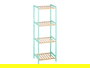 Berilo Estanteria Cuadrada 4 Estantes Bambu Menta 35.2 x 100.2 x 30.2 cm