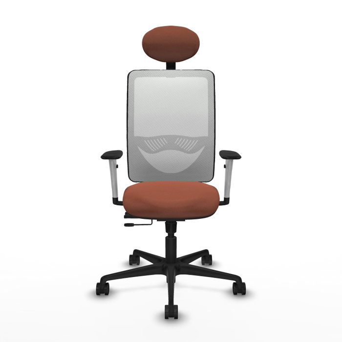 PIQUERAS Y CRESPO Silla de oficina Zulema con mecanismo Sincro/Traslack, Marrón y Blanco PIQUERAS Y CRESPO Silla de oficina Zulema con mecanismo Sincro/Traslack, Marrón y Blanco
