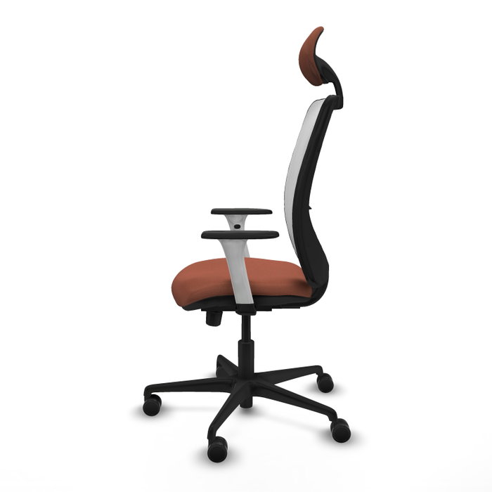 PIQUERAS Y CRESPO Silla de oficina Zulema con mecanismo Sincro/Traslack, Marrón y Blanco PIQUERAS Y CRESPO Silla de oficina Zulema con mecanismo Sincro/Traslack, Marrón y Blanco