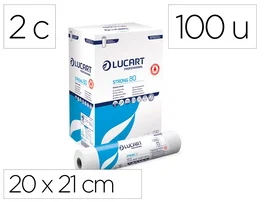 Lucart Pañuelos faciales Strong 100 V de celulosa virgen, 100 unidades