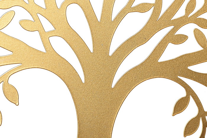 DKD Home Decor Decoración de Pared Metal Dorado 60 x 60 cm con Detalle de Árbol (4 Unidades) DKD Home Decor Decoración de Pared Metal Dorado 60 x 60 cm con Detalle de Árbol (4 Unidades)
