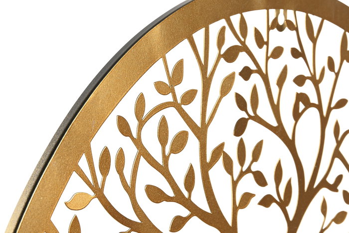 DKD Home Decor Decoración de Pared Metal Dorado 60 x 60 cm con Detalle de Árbol (4 Unidades) DKD Home Decor Decoración de Pared Metal Dorado 60 x 60 cm con Detalle de Árbol (4 Unidades)