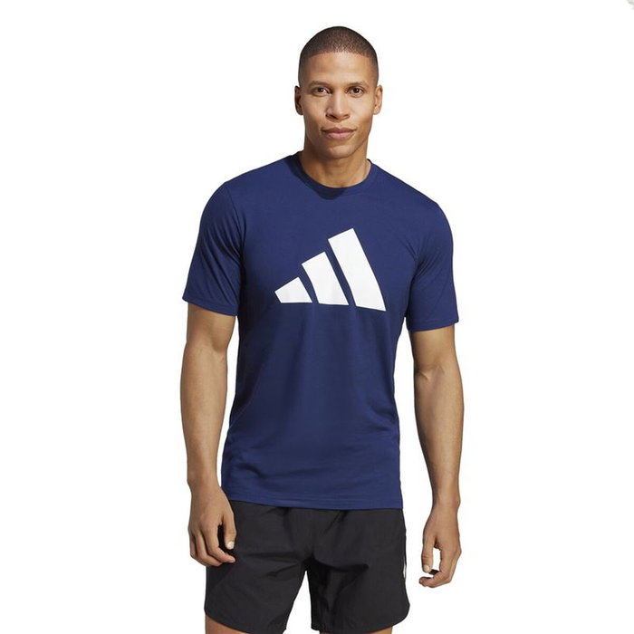 Camiseta de Manga Corta Hombre Adidas Training Essentials Feel Ready Azul oscuro 5-6 Años
