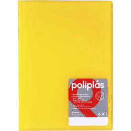Carpeta Fundas (Tarifario) Grafoplas Pp Flexible Poliplas Trans. Fº 50 F. Amarillo