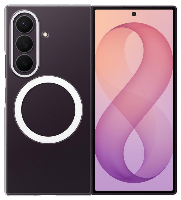 Samsung Clear Magnet Case para Galaxy Z Fold8, Transparente