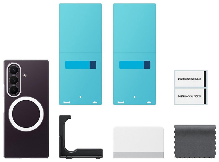 Samsung Clear Magnet Case para Galaxy Z Fold8, Transparente