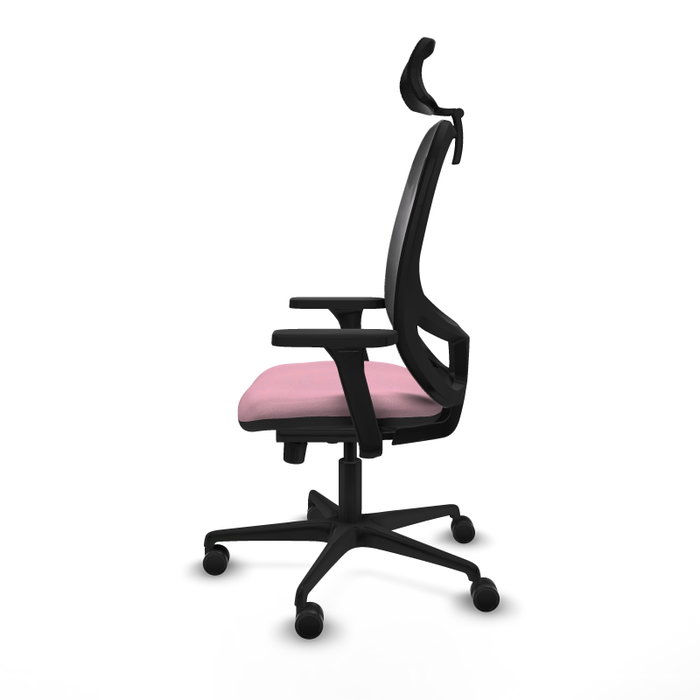 PIQUERAS Y CRESPO Silla de oficina Cilanco con Mecanismo Sincro, Rosa y Negro