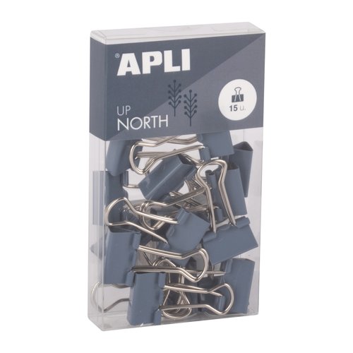 APLI Pinza Pala Abatible Up North Azul 19 mm - Set de 4 cajas APLI Pinza Pala Abatible Up North Azul 19 mm - Set de 4 cajas