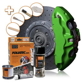 Foliatec Kit Pintura para Pinzas de Freno Power Verde 3 Componentes