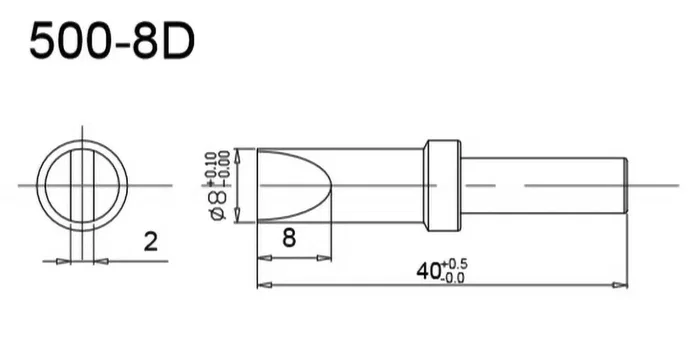 QUICK Punta de soldadura tipo destornillador 8x2mm QUICK Punta de soldadura tipo destornillador 8x2mm