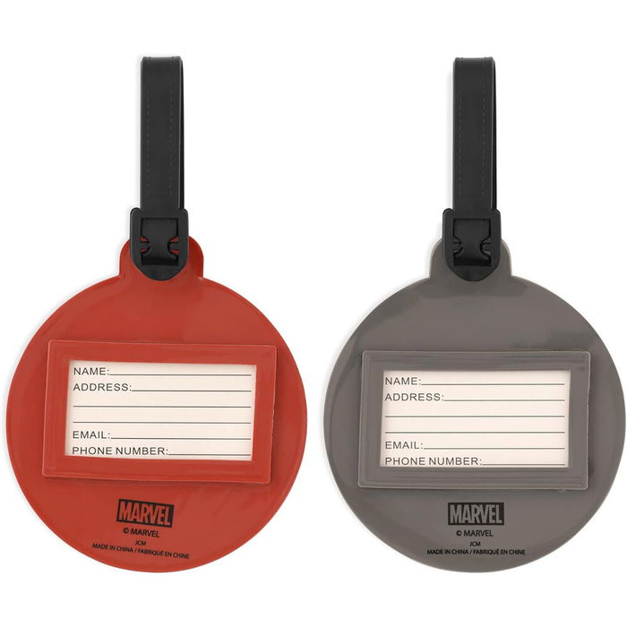 Marvel Set 2 Etiquetas de Equipaje Los Vengadores Avengers Silicona Alta Calidad Duradera Resistente