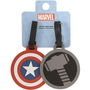 Marvel Set 2 Etiquetas de Equipaje Los Vengadores Avengers Silicona Alta Calidad Duradera Resistente