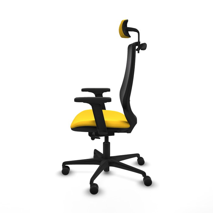 PIQUERAS Y CRESPO Silla de oficina Mardos Amarillo/Negro