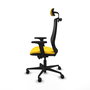 PIQUERAS Y CRESPO Silla de oficina Mardos Amarillo/Negro
